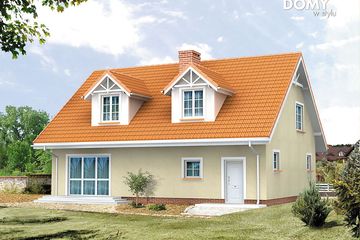  Projekt domu Bemol 2 (BSA1027) - projekt domu parterowego z poddaszem - Zdjęcie 2