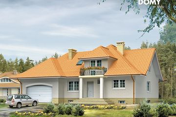  Projekt domu Akord 2 (BSA1030) - projekt domu parterowego z poddaszem - Zdjęcie 1