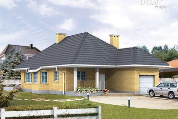  Projekt domu Malwa 2 (BSA1034) - projekt domu parterowego z poddaszem - Zdjęcie 1