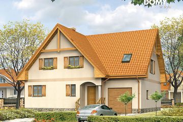  Projekt domu Nutka (BSA1035) - projekt domu parterowego z poddaszem - Zdjęcie 1