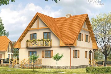  Projekt domu Nutka (BSA1035) - projekt domu parterowego z poddaszem - Zdjęcie 2