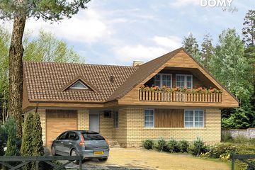  Projekt domu Sokół 2 (BSA1041) - projekt domu parterowego z poddaszem - Zdjęcie 1