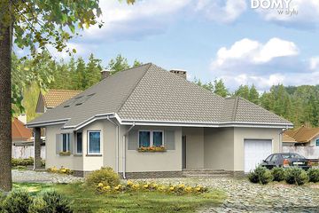  Projekt domu Zawilec 2 (BSA1050) - projekt domu parterowego - Zdjęcie 1