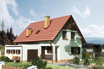  Projekt domu Fabian (KRD1060) - projekt domu parterowego z poddaszem - Zdjęcie 1