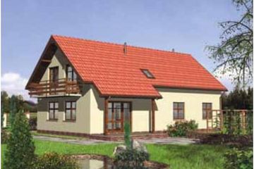  Projekt domu MALACHIT 2 duplikat (KRD1144) - projekt domu parterowego z poddaszem - Zdjęcie 1