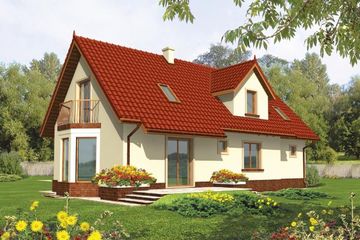 Projekt domu Megi II (WRC1020) - projekt domu parterowego z poddaszem - Zdjęcie 2