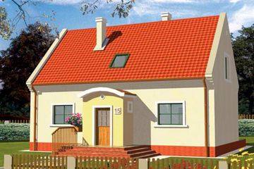  Projekt domu Lucyna (WRC1101) - projekt domu parterowego z poddaszem - Zdjęcie 1