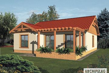  Projekt domu Malina G1 (WRC1165) - projekt domu parterowego - Zdjęcie 1