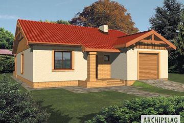  Projekt domu Malina G1 (WRC1165) - projekt domu parterowego - Zdjęcie 2