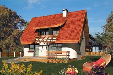  Projekt domu Tola (e. II) (WRC1185) - projekt domu parterowego z poddaszem - Zdjęcie 2