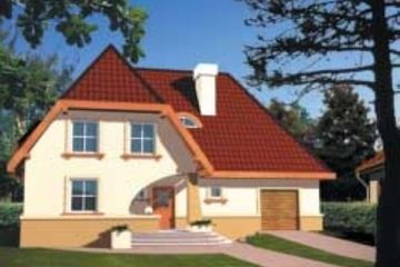  Projekt domu Sylwia (WRC1200) - projekt domu parterowego z poddaszem - Zdjęcie 1