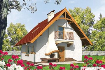  Projekt domu Ziutka (e. I) (WRC1220) - projekt domu parterowego z poddaszem - Zdjęcie 2