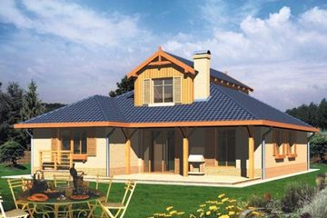 Projekt domu Zosia (WRC1224) - projekt domu parterowego z poddaszem - Zdjęcie 1