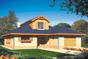  Projekt domu Zosia (WRC1224) - projekt domu parterowego z poddaszem - Zdjęcie 2