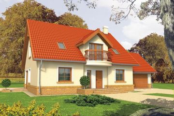  Projekt domu DO USUNIĘCIA Wisienka (G2) (WRC1254) - projekt domu parterowego z poddaszem - Zdjęcie 1