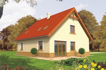  Projekt domu DO USUNIĘCIA Wisienka (G2) (WRC1254) - projekt domu parterowego z poddaszem - Zdjęcie 2