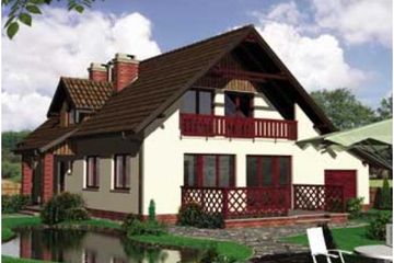  Projekt domu ORION 2 (KRD1173) - projekt domu parterowego z poddaszem - Zdjęcie 1