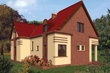  Projekt domu Róża (WRC1330) - projekt domu parterowego z poddaszem - Zdjęcie 1