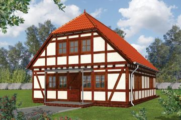  Projekt domu Ernestyna (WRC1389) - projekt domu parterowego z poddaszem - Zdjęcie 1