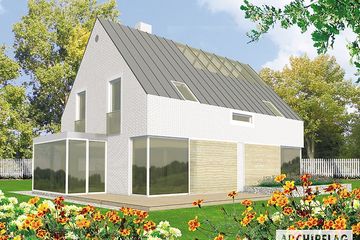  Projekt domu Brunon G1 (WRC1430) - projekt domu parterowego z poddaszem - Zdjęcie 2
