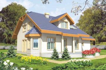  Projekt domu DO USUNIĘCIA Bianka (G2) (WRC1481) - projekt domu parterowego z poddaszem - Zdjęcie 2
