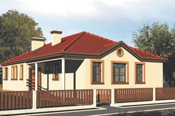  Projekt domu Barbara (WRC1513) - projekt domu parterowego - Zdjęcie 1