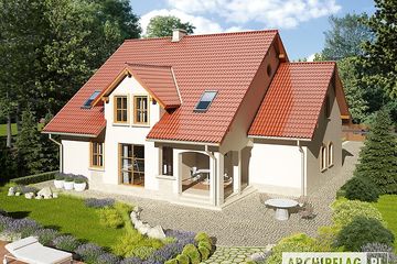  Projekt domu Judyta (WRC1519) - projekt domu parterowego z poddaszem - Zdjęcie 2