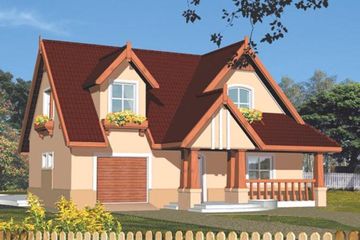  Projekt domu Jolanta (WRC1537) - projekt domu parterowego z poddaszem - Zdjęcie 2