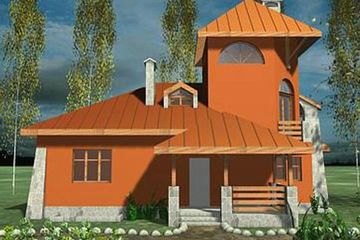  Projekt domu ROMEO I JULIA 3 (KRD1202) - projekt domu parterowego z poddaszem - Zdjęcie 1