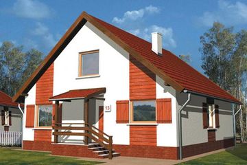  Projekt domu Katarzyna (WRC1593) - projekt domu parterowego - Zdjęcie 1