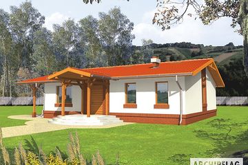  Projekt domu Hermina I (WRC1672) - projekt domu parterowego - Zdjęcie 1