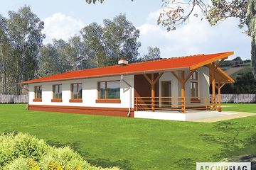  Projekt domu Hermina I (WRC1672) - projekt domu parterowego - Zdjęcie 2