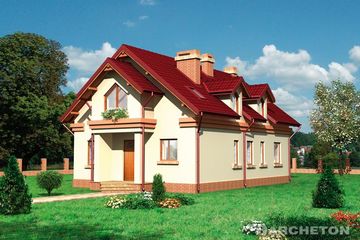  Projekt domu Szpak (KRD1227) - projekt domu parterowego z poddaszem - Zdjęcie 1