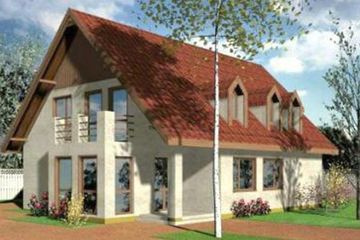  Projekt domu TRYTON (KRD1235) - projekt domu parterowego z poddaszem - Zdjęcie 1