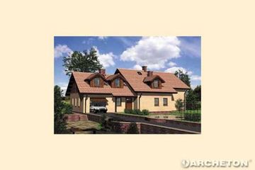  Projekt domu TYMON (KRD1240) - projekt domu parterowego z poddaszem - Zdjęcie 1