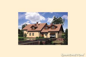  Projekt domu TYMON (KRD1240) - projekt domu parterowego z poddaszem - Zdjęcie 2