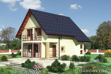  Projekt domu ZEFIR (KRD1261) - projekt domu parterowego z poddaszem - Zdjęcie 1