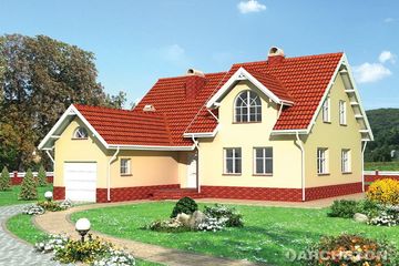  Projekt domu Oskar (KRD1285) - projekt domu parterowego z poddaszem - Zdjęcie 1