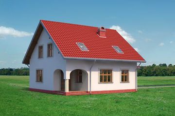  Projekt domu Bianka - murowana – ceramika (KRD1028) - projekt domu parterowego z poddaszem - Zdjęcie 2