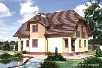  Projekt domu Dębosz (KRD1822) - projekt domu parterowego z poddaszem - Zdjęcie 2