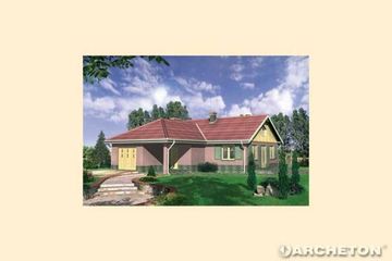  Projekt domu Czeremcha (KRD1825) - projekt domu parterowego - Zdjęcie 2