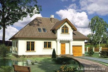  Projekt domu Wesele (ms) (KRD1847) - projekt domu parterowego z poddaszem - Zdjęcie 1