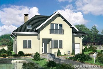  Projekt domu Paulina (KRD1872) - projekt domu parterowego z poddaszem - Zdjęcie 1