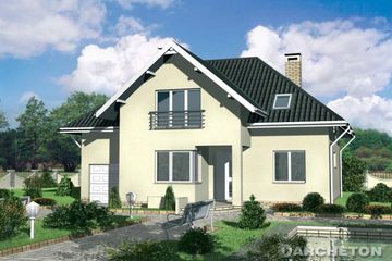  Projekt domu Paulina (KRD1872) - projekt domu parterowego z poddaszem - Zdjęcie 2