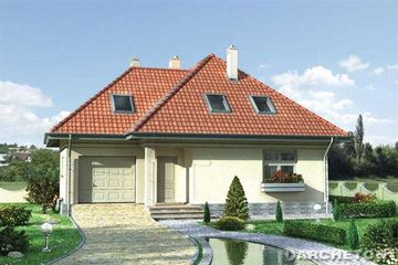  Projekt domu Oczar (mk) (KRD1877) - projekt domu parterowego z poddaszem - Zdjęcie 1