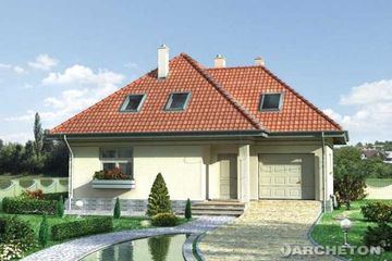  Projekt domu Oczar (mk) (KRD1877) - projekt domu parterowego z poddaszem - Zdjęcie 2