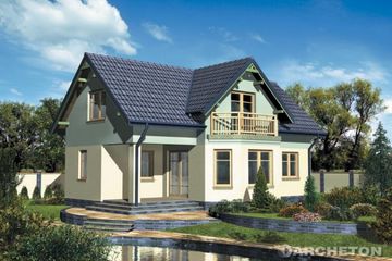  Projekt domu Amelia (KRD1884) - projekt domu parterowego z poddaszem - Zdjęcie 1