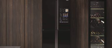 Domowe centrum sterowania z nową lodówką Haier