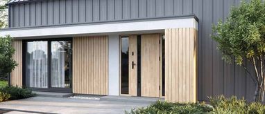 Nowoczesne drzwi zewnętrzne do domu jednorodzinnego