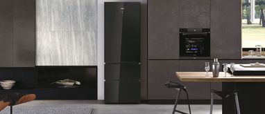 nowoczesna kuchnia z chlodziarko-zamrazarka Haier